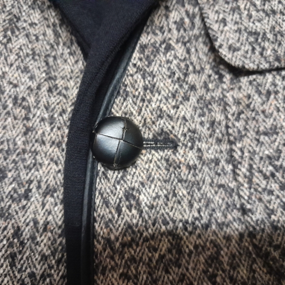 Vintage Jean Paul Gaultier Leather Trim Blazer Jacket Men's 38 US ~ RARE ~~~ HTF - Picture 2 of 8